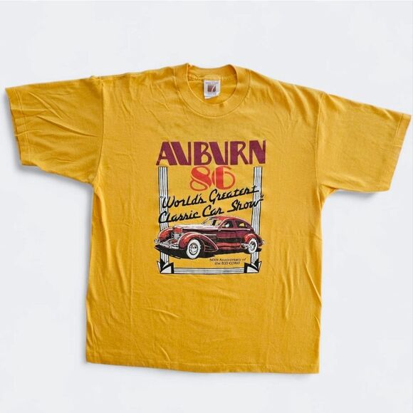 Vintage Auburn 1986 World's Greatest Classic Car Show Cord Duesenberg T-Shirt XL - Picture 1 of 14